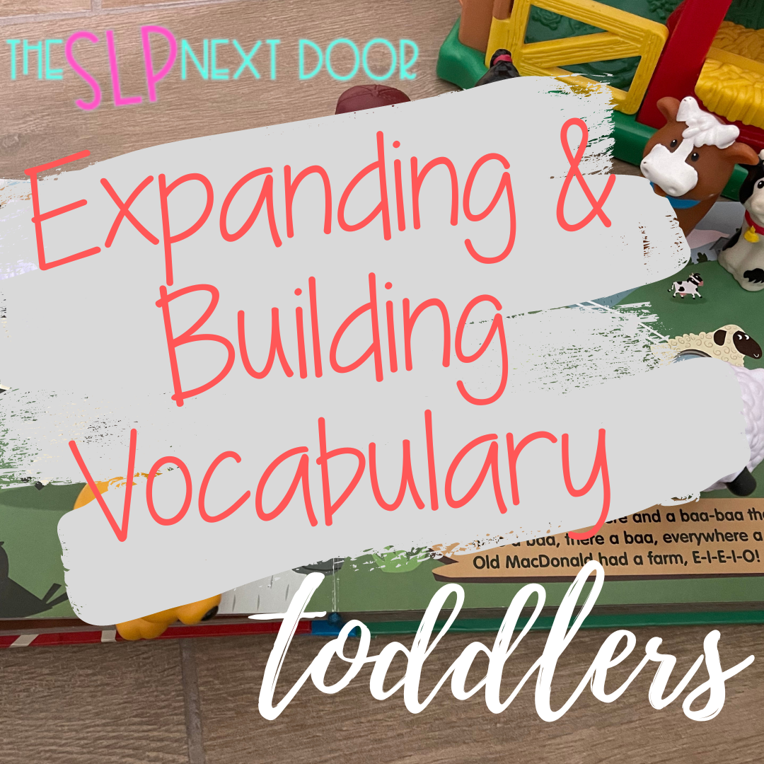 farm animals, farm book, and farm puzzle and their use of expanding and building vocabulary in toddlers