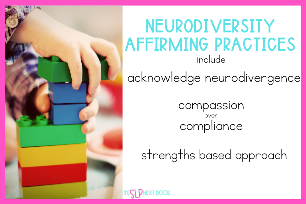 Neurodiversity affirming approaches for slp early intervention and speech therapy for toddlers